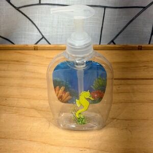 Softsoap Antibacterial Aquarium Series Seahorse Hand Soap Dispenser Bottle Clear